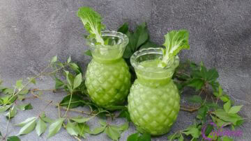 Paksoi smoothie met ananas