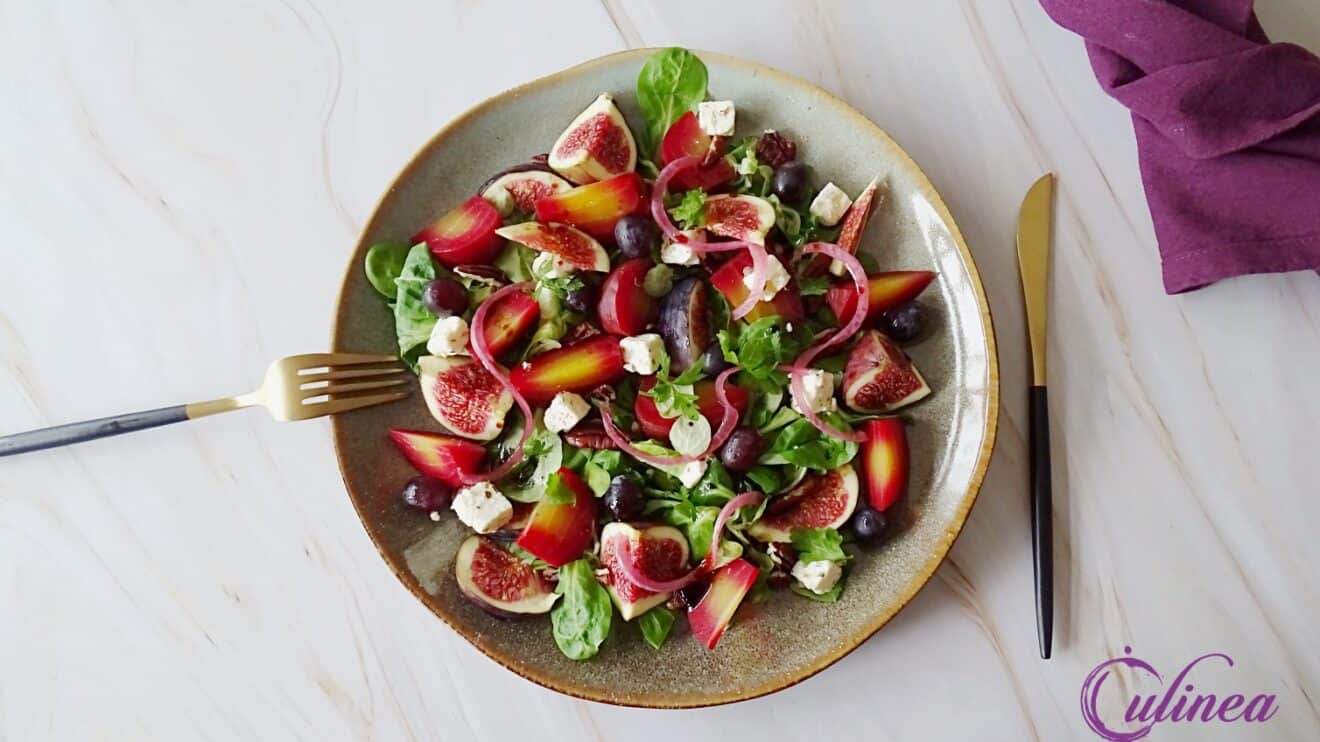 Salade met bietjes, vijgen en feta