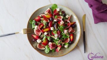 Salade met bietjes, vijgen en feta