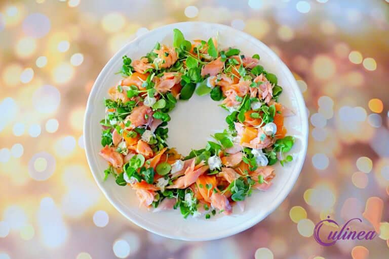 Kranssalade met gerookte zalm en paling 2 | Culinea.nl;