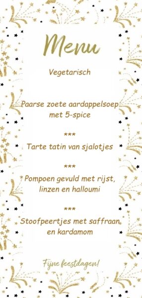 Vier verschillende Kerstmenu’s