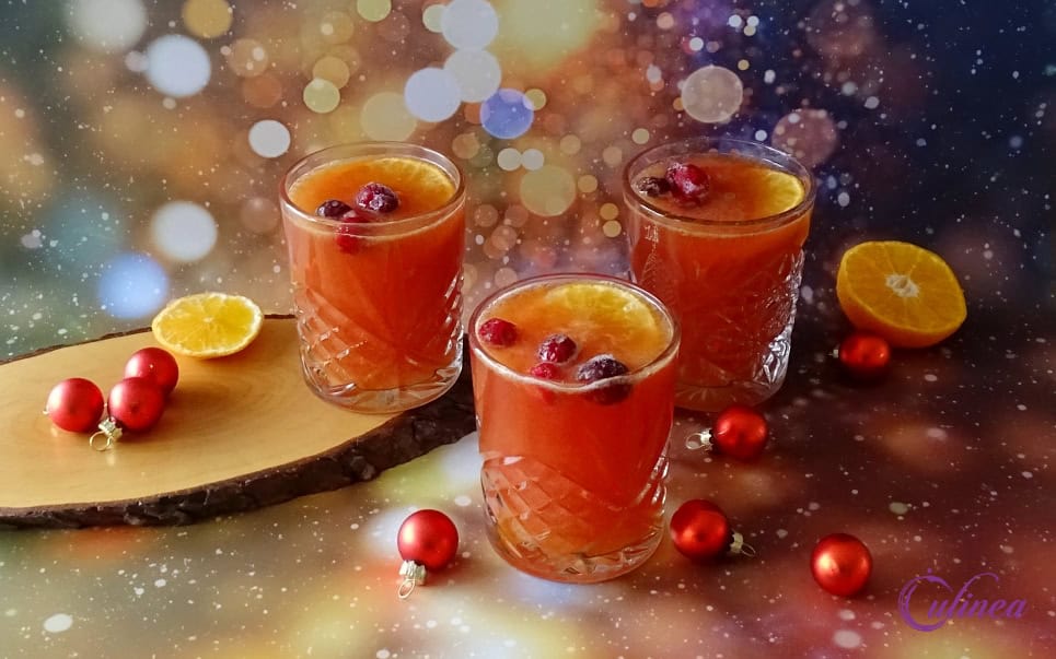 Cranberry mandarijn mocktail