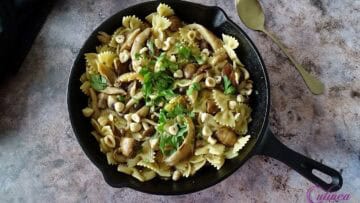 Pasta met paddenstoelen en Marsala