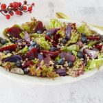 Salade met spelt, rode ui en biet