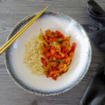 Chinese chili kip met rijst