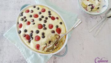 Kwarksoufflé met fruit