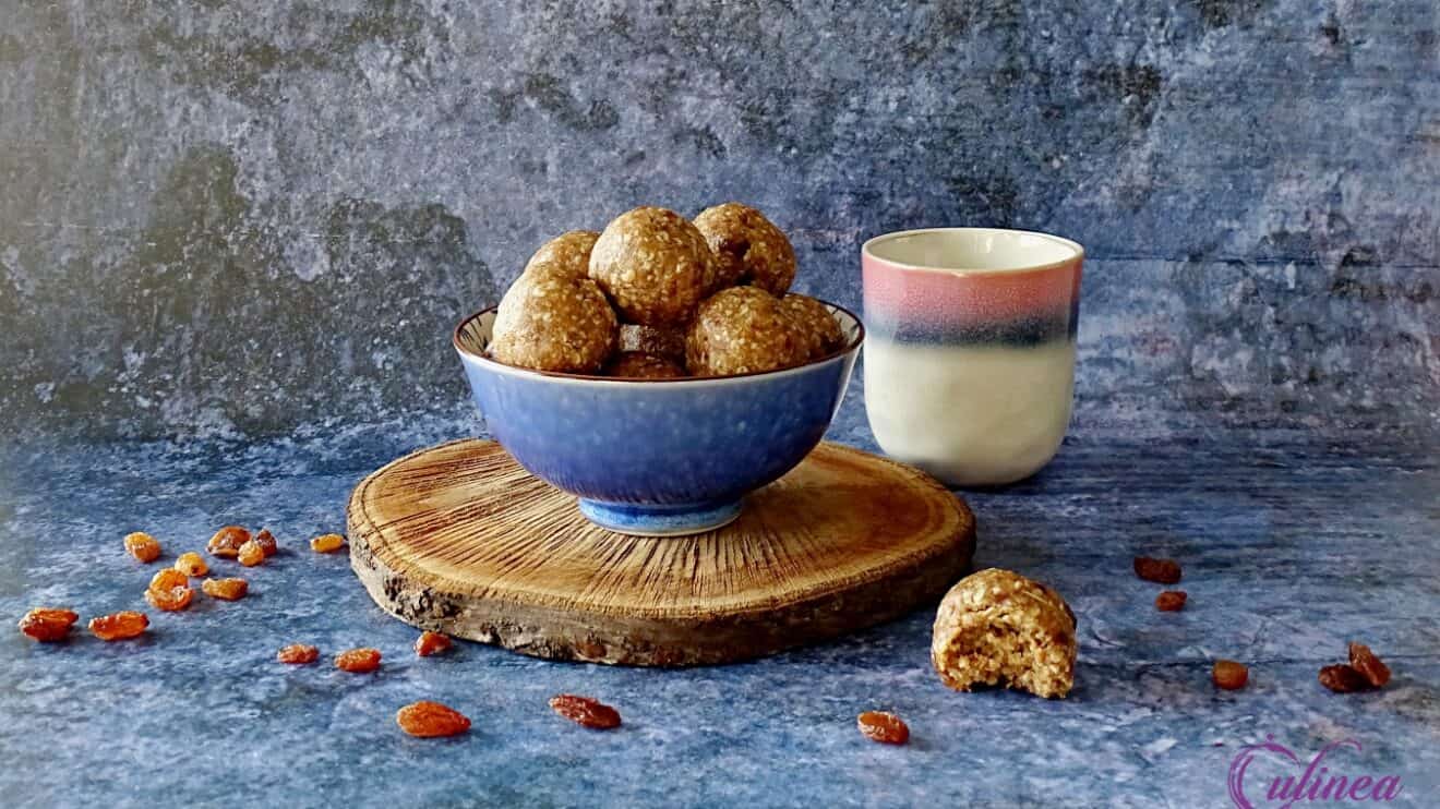 Rum raisin bliss balls