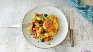 Italiaanse kipschnitzel met bloemkool puttanesca