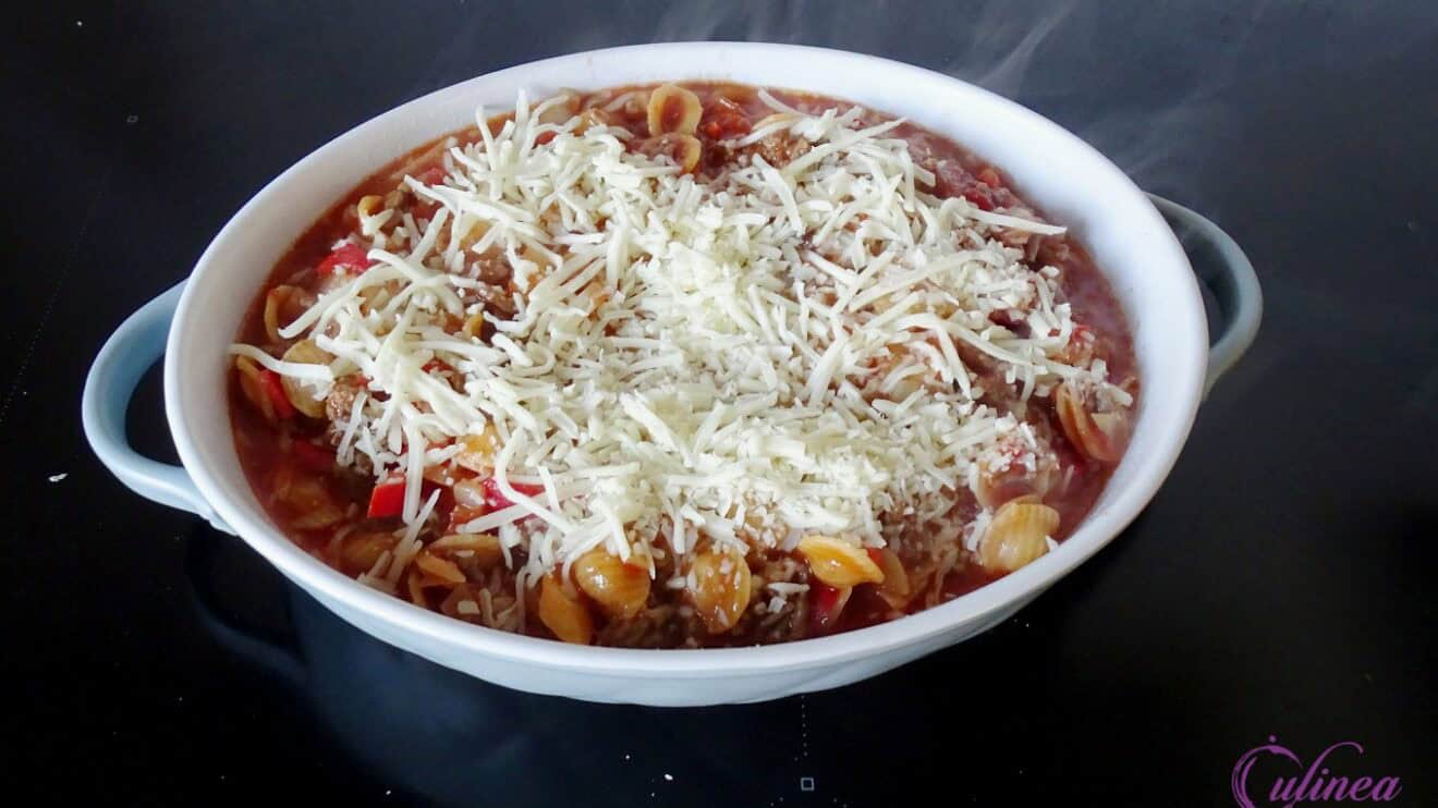 Sloppy Joe pasta uit de oven