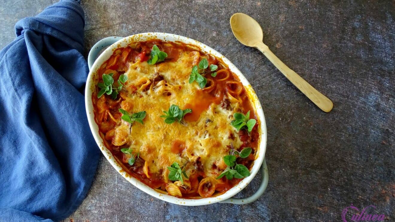 Sloppy Joe pasta uit de oven