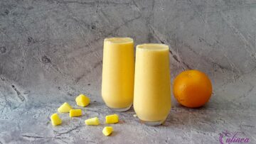 Wortel, sinaasappel mango smoothie
