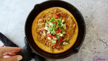 Yorkshire pudding met pulled pork