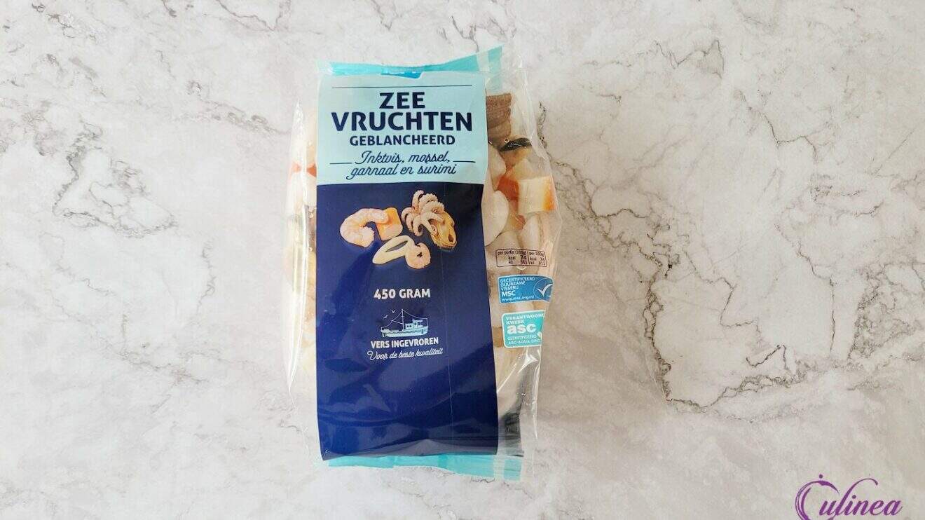 Pappardelle met zeevruchten en roomsaus