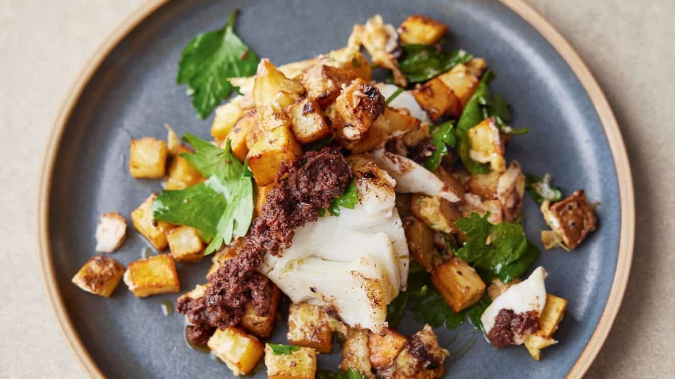 5 ingrediënten mediterraan van Jamie Oliver zoute kabeljauw - Culinea.nl;