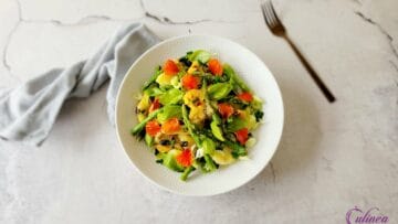 Warme aardappel-aspergesalade