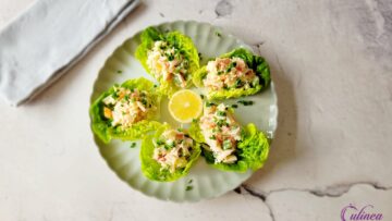 Slawraps met surimi salade