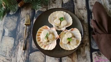 Vega coquilles met duxelles en kaassaus